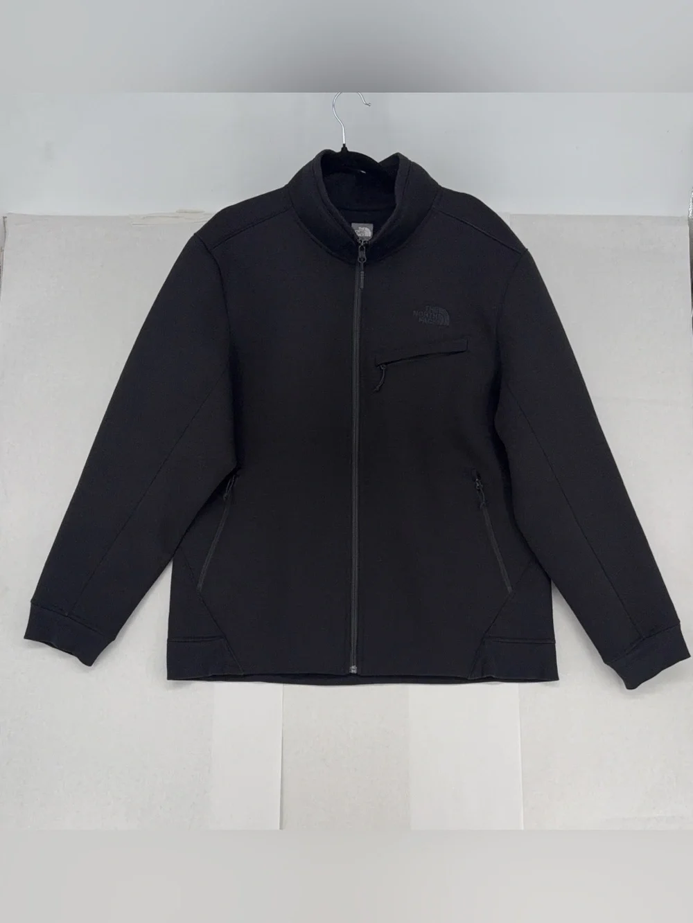 North Face Mens Black Thermal Soft Shell Full Zip Jacket Coat Size XL